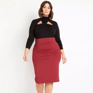 Edgy Eloquii Top with Cut Outs